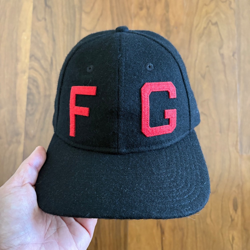 New Era x Fear of God Essentials Kansas City Monarchs FG 9FORTY Hat Black Red OS